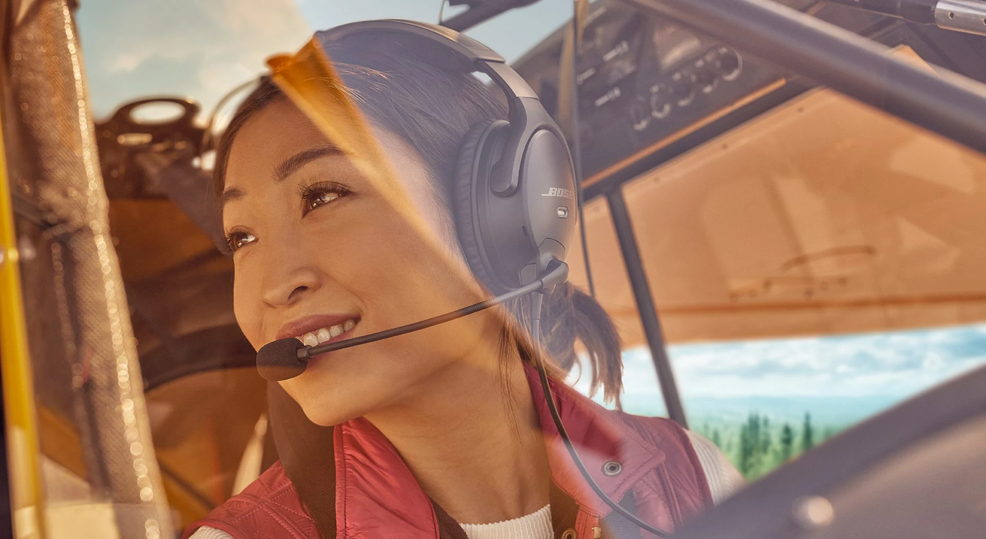 bose a30 woman in cockpit_web optimized